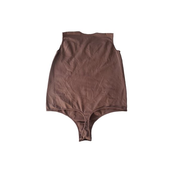 CT759 Skims NWOT Essential Crew Neck Sleeveless Bodysuit Thong Jasper L/XL - Picture 3 of 4